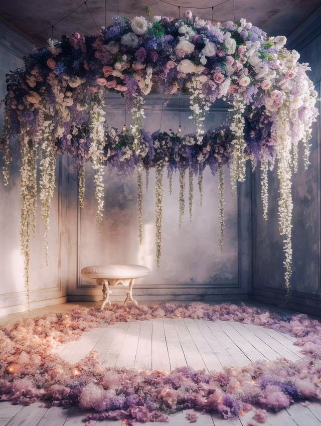 Flower Shower digital background