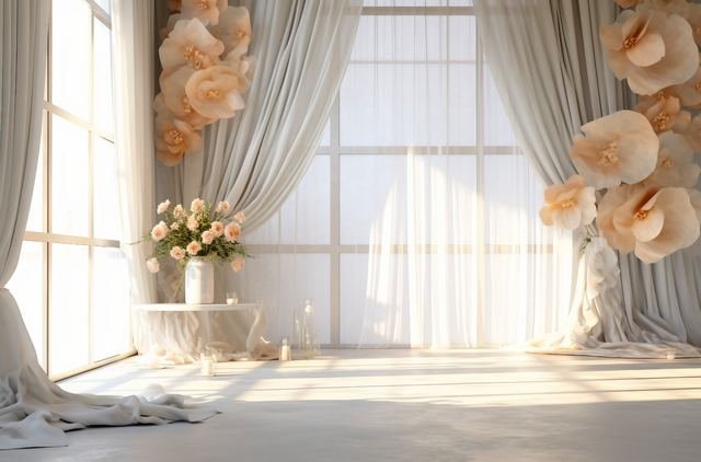 Illuminated Windows digital background